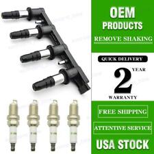 Ignition Coil Pack Wspark Plug For 11-15 Chevrolet Cruze Sonic Aveo5 1.8l Uf620