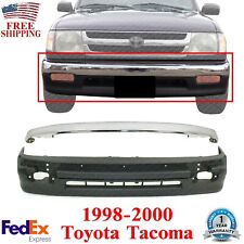 Front Bumper Cover Textured Chrome Molding For 1998-2000 Toyota Tacoma 2wd