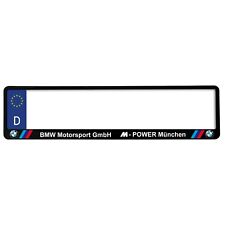 Plastic Frame Holder For Bmw M Power European Euro License Plate
