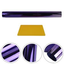Glossy And Smooth Finish Car Front Visor Strip Tint Film In Purple Color