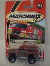Mattel Matchbox Action Tours Chevy Blazer Red71 On Tour Series New In Pkg 2000