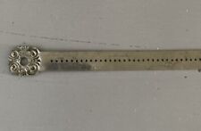 Antique Edwardian Silver Sewing Gauge Ruler Pelouze Mfg Co. Chicago