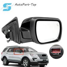 Side Mirror With Blind Spot Puddle Lamp For Ford Explorer 2016-2019 Passenger Rh