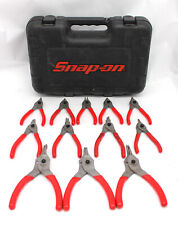 Snap-on Tools Srpcr112 12-piece Master Snap Ring Pliers Set Red Handle With Case