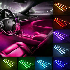 Wireless Car Rgb Strips Led Lights Multicolor Under Dash Footwell Neon Light Kit