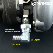 90 Deg 34 Barb Turbo Oil Return Drain Flange Kit For Precision Pte Gen2 7685