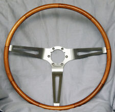 Corvette Sting Ray Teak Wood Steering Wheel - Revised - Must Read Description