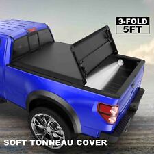 5ft Styleside Bed Truck Tonneau Cover For 2005-2015 Toyota Tacoma Tri-fold