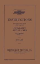 1928 Chevrolet Owners Manual User Guide Instruction Operator Book Fuses Fluids