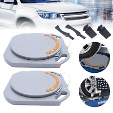 2x Wheel Car Truck Front End Wheel Alignment Turntable Turn Plates Tool Kit New