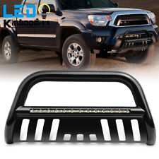Bull Bar Front Bumper Grille Guard For 2005-2015 Toyota Tacoma W Led Light Bar