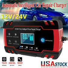 Car Battery Charger 1224v 8a Intelligent Automatic Pulse Repair Starter Agmgel