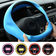 Universal Soft Elastic Silicone Car Steering Wheel Cover Nonslip Cover 14-16inch