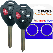 For 2010 2011 2012 2013 Toyota Corolla Keyless Entry Car Remote Uncut Key Fob G
