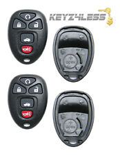 2 New Replacement Keyless Entry Remote Car Key Fob Shell Case Pad Gm 22733524