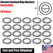 20pc Chrome Standard Wheel Washers Center Hole For Mag Seat Lug Nuts