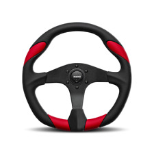 Momo Steering Wheel Quark 350mm Blackred Polyurethane Black Spoke