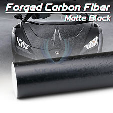 3d Forged Matte Black Textured Carbon Fiber Vinyl Wrap Bubble Free Air Release