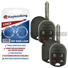 2 Keyless Entry Remote Start Car Key Fob Shell Case Cover For Ford Cwtwb1u793 4b