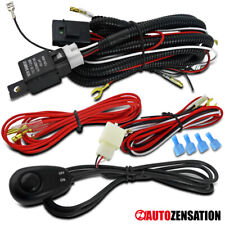 Led Fog Light Driving Lamp Wire Harness Kit W Wiring Switch Relay Fuse 4x4 Suv