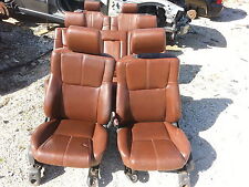 06 Jeep Commander Xk Saddle Brown Leather Seats Front Middle Row