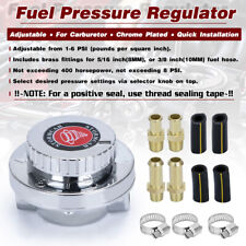 Universal Gunmetal Fuel Pressure Regulator Adjustable Kit For Carburetor Engine