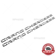 2pcs 14-16 Oem Grand Cherokee Altitude Emblems Nameplate Jeep Badges Chrome