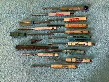 Vintage Promo Mini Pocket Screwdrivers Lot Of 16 Advertising With Magnet Multi