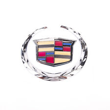 For Cadillac Front Grille 6 Emblem Hood Badge Logo Chrome Color Symbol Ornament