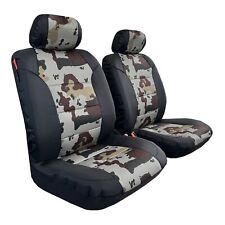 For Chevy Models Car Truck Suv Front Seat Covers Black Brown Camo Canvas