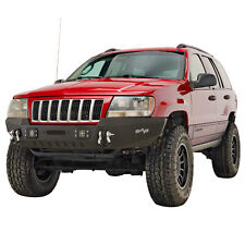 Assembled Front Bumper With Led Lights Fit 99-04 Jeep Grand Cherokee Wj