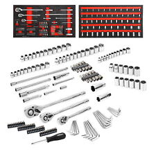 153-piece Mechanic Tool Set 38-inch 12-inch Drive Ratchets And Sockets