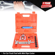 Double Flaring Brake Line Tool Kit Tubing For Car Truck Tool With Mini Pipe Cutt