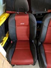 2014-2015 Honda Civic Si Coupe Oem Premium Red Inserts Seats Set Front And Rear