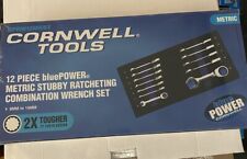Cornwell Tools Blue Power Bprw12msst 12 Pc Metric Stubby Ratcheting Wrench Set