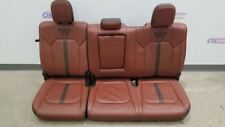 18 Ford F150 King Ranch Rear Seat Assembly Heated Brown Leather Crew Cab