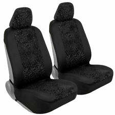 Car Seat Cover Set Lush Leopard Soft Leatherette Sideless Front Set Wheadrests