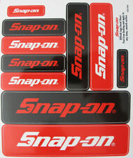Genuine Snap-on Tools Logo Decal Sticker Sheet With 10 Various Size Stickers