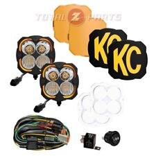 Kc Hilites Flex Era 4 Led Combo Lights Pair Wiring Spot Lenses Amber Covers