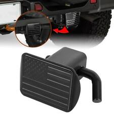 Us Flag Metal Tow Hitch Trailer Plug Cover - For 2 Hitch Receivers Jeep Truck