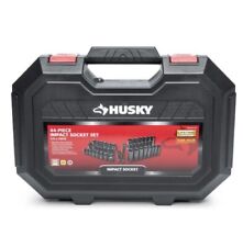 New Husky 44 Piece Black Oxide Impact Socket Set 38 Inch Drive Sae Metric