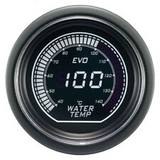 Evo 52mm 2-116 Digital Water Temperature Gauge 40 140 C White Green Lcd