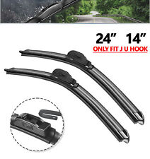24in 14in Fit For Fiat 500 2019-2011 All Season Windshield Wiper Blades 2pack