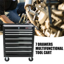 7 Drawer Rolling Tool Cart Chest Garage Tool Storage Cabinet Tool Box W Wheels