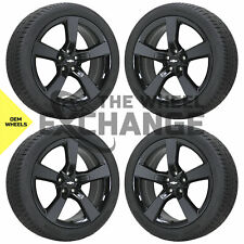 20x8 20x9 Camaro Ss Black Chrome Wheels Rims Tires Factory Oem Set 5443 5445