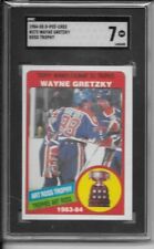 1984-85 O-pee-chee Wayne Gretzky Art Ross Trophy Card 373 Sgc 7 Nrmt