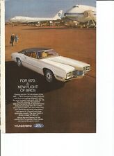 3 Original 1970 Ford Thunderbird Coupe Vintage Print Ad Ads Advertising