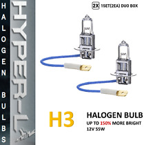 H3 Halogen 12v 55w Super Bright Upgrade Headlight Bulb - Pack Of 2