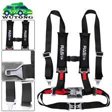 Universal Black 4 Point Quick Release Racing Harness Seat Belt With Shoulder Pad