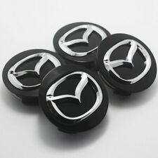 Mazda 3 5 6 Cx-5 Cx-9 Mx-5 17 Wheel Hub Center Caps W Logo Set With Metal Ring